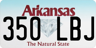 AR license plate 350LBJ