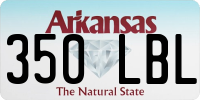 AR license plate 350LBL