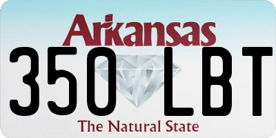 AR license plate 350LBT