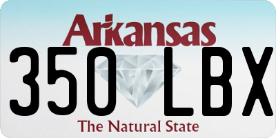 AR license plate 350LBX