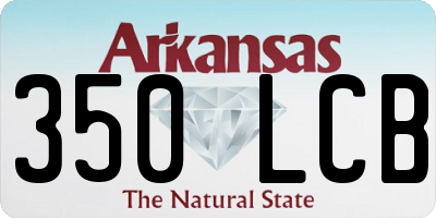 AR license plate 350LCB