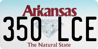 AR license plate 350LCE