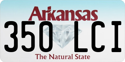 AR license plate 350LCI