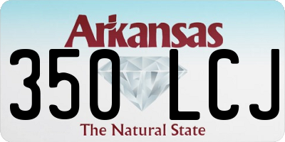 AR license plate 350LCJ