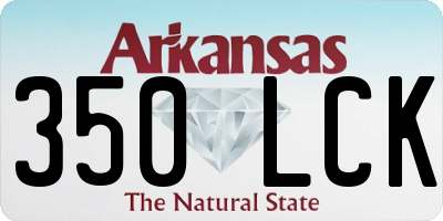 AR license plate 350LCK
