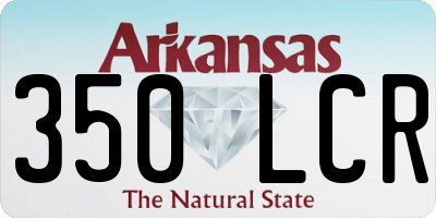 AR license plate 350LCR
