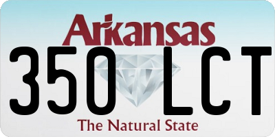 AR license plate 350LCT