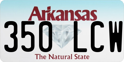 AR license plate 350LCW