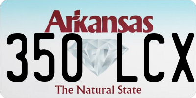 AR license plate 350LCX