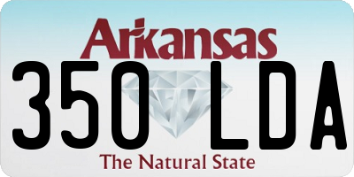 AR license plate 350LDA