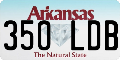 AR license plate 350LDB