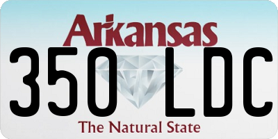 AR license plate 350LDC
