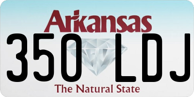 AR license plate 350LDJ