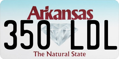 AR license plate 350LDL