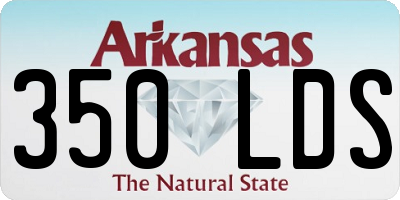 AR license plate 350LDS