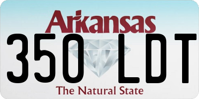 AR license plate 350LDT
