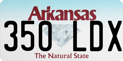 AR license plate 350LDX