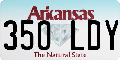 AR license plate 350LDY