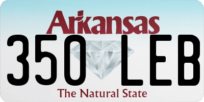 AR license plate 350LEB