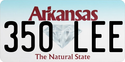 AR license plate 350LEE