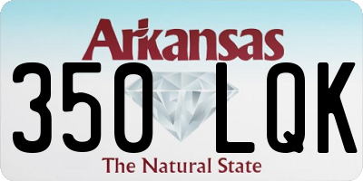 AR license plate 350LQK