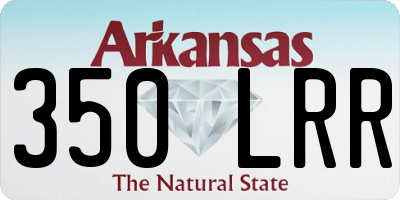 AR license plate 350LRR