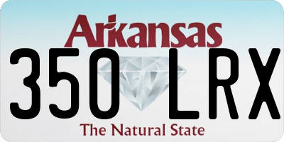 AR license plate 350LRX