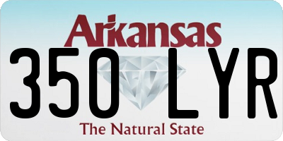 AR license plate 350LYR
