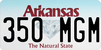AR license plate 350MGM