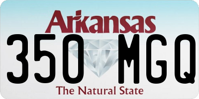 AR license plate 350MGQ