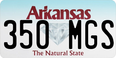 AR license plate 350MGS