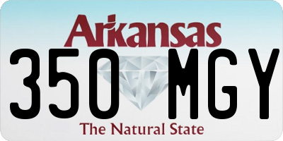 AR license plate 350MGY