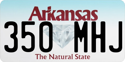 AR license plate 350MHJ