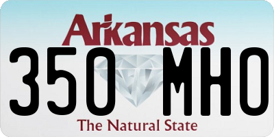 AR license plate 350MHO