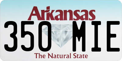 AR license plate 350MIE