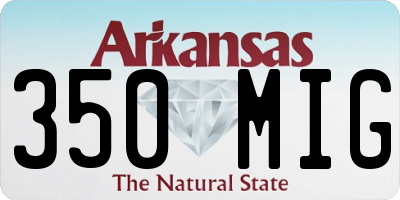 AR license plate 350MIG