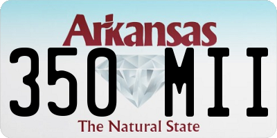 AR license plate 350MII