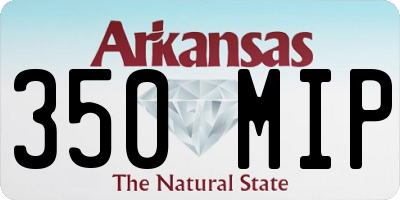 AR license plate 350MIP