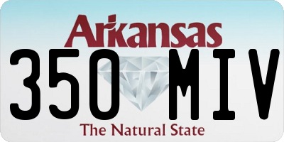 AR license plate 350MIV