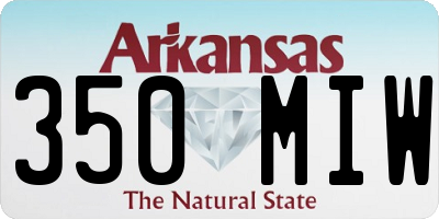 AR license plate 350MIW