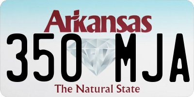 AR license plate 350MJA