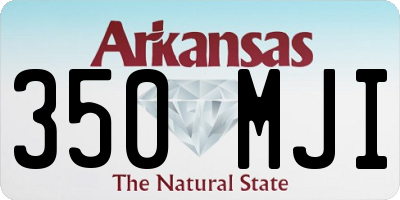 AR license plate 350MJI