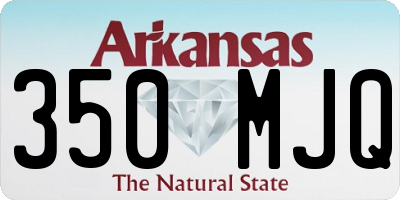 AR license plate 350MJQ