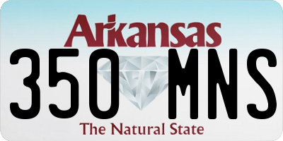 AR license plate 350MNS