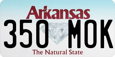 AR license plate 350MOK
