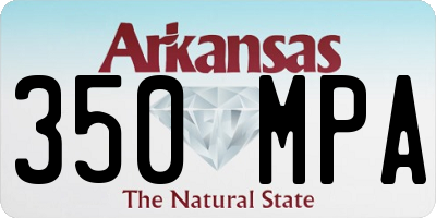 AR license plate 350MPA