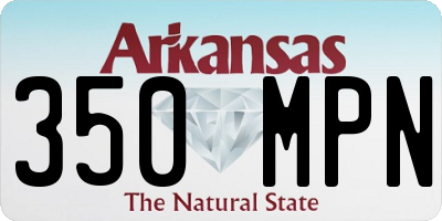 AR license plate 350MPN