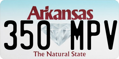 AR license plate 350MPV