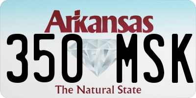 AR license plate 350MSK