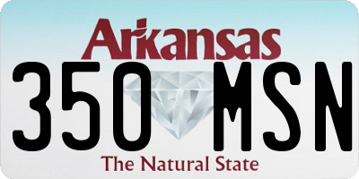 AR license plate 350MSN